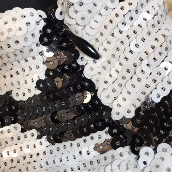 Bebe zebra print sequin skirt -BRAND NEW WITH TAGS - Picture 4 of 4